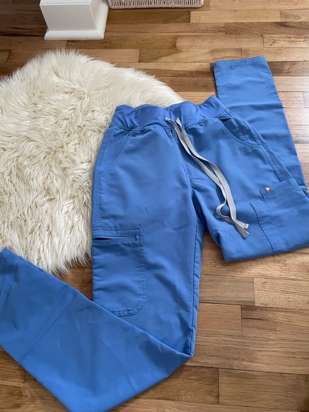 Figs Sky Blue Medical Scrub Top